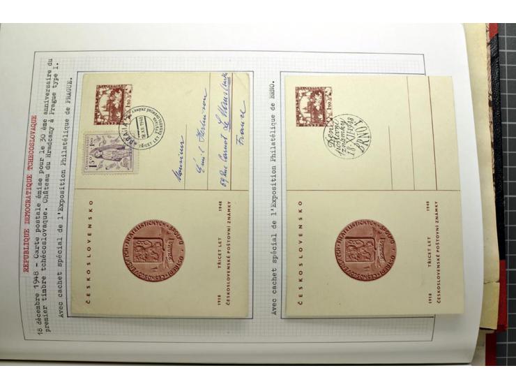  1918/86, ungebrauchte und gestempelte Sammlung mit lokalen Revolutionsausgaben, VZOREC auf Hradschin, Portoprovisiorien, Pro