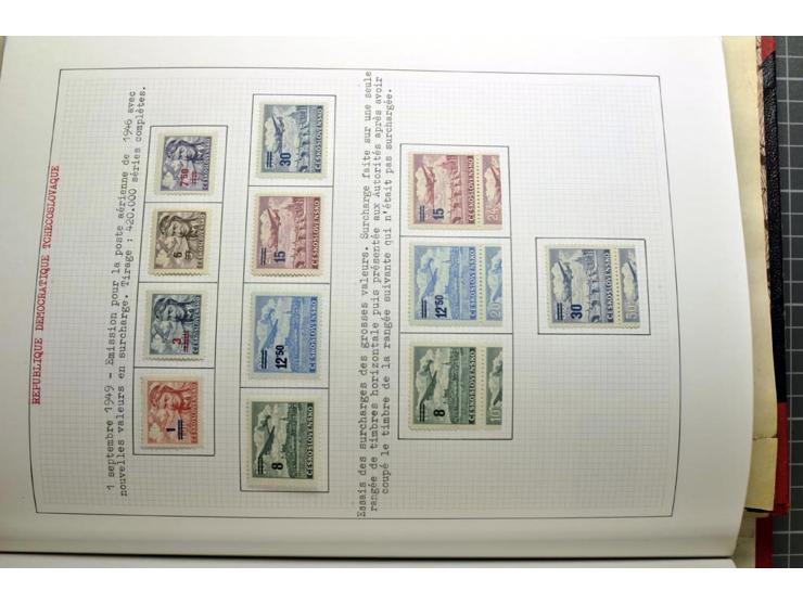  1918/86, ungebrauchte und gestempelte Sammlung mit lokalen Revolutionsausgaben, VZOREC auf Hradschin, Portoprovisiorien, Pro