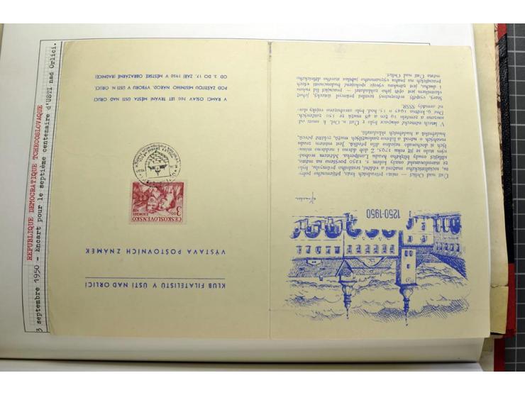 1918/86, ungebrauchte und gestempelte Sammlung mit lokalen Revolutionsausgaben, VZOREC auf Hradschin, Portoprovisiorien, Pro