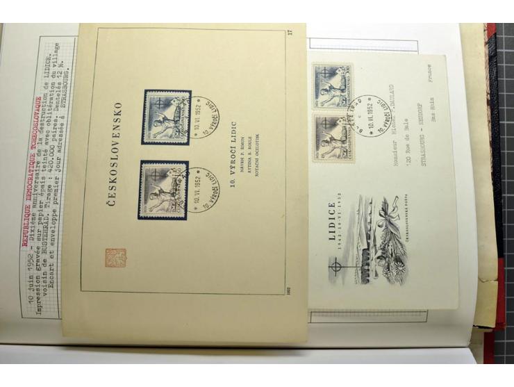  1918/86, ungebrauchte und gestempelte Sammlung mit lokalen Revolutionsausgaben, VZOREC auf Hradschin, Portoprovisiorien, Pro