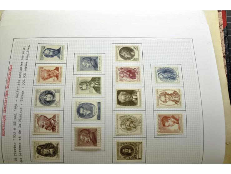  1918/86, ungebrauchte und gestempelte Sammlung mit lokalen Revolutionsausgaben, VZOREC auf Hradschin, Portoprovisiorien, Pro