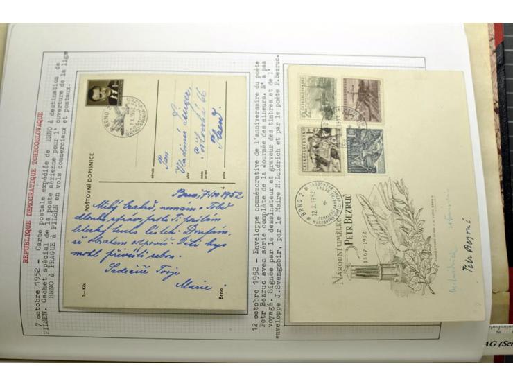  1918/86, ungebrauchte und gestempelte Sammlung mit lokalen Revolutionsausgaben, VZOREC auf Hradschin, Portoprovisiorien, Pro