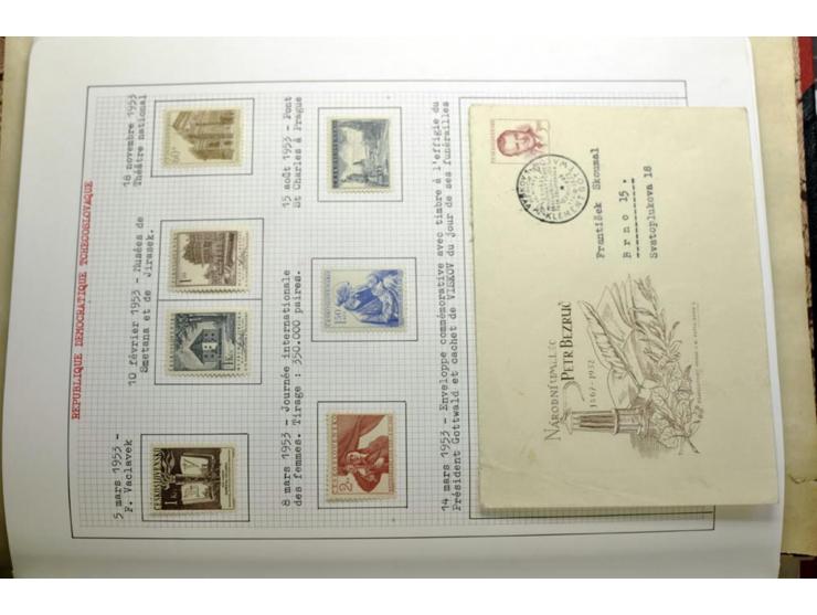  1918/86, ungebrauchte und gestempelte Sammlung mit lokalen Revolutionsausgaben, VZOREC auf Hradschin, Portoprovisiorien, Pro
