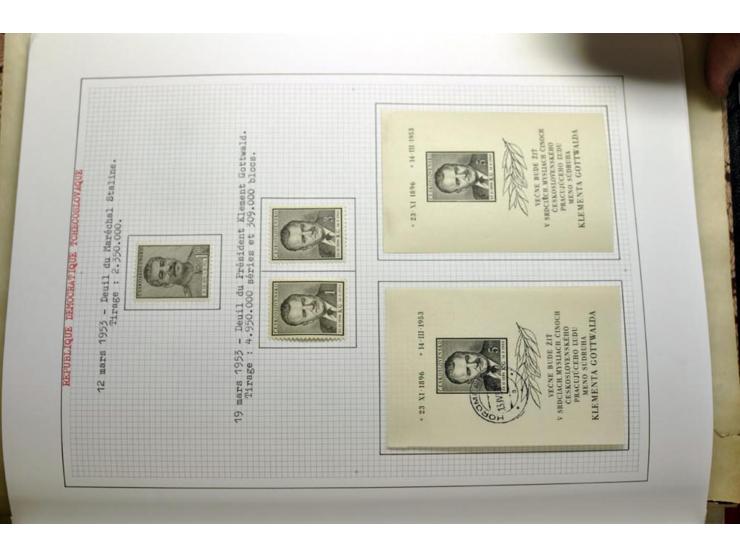  1918/86, ungebrauchte und gestempelte Sammlung mit lokalen Revolutionsausgaben, VZOREC auf Hradschin, Portoprovisiorien, Pro