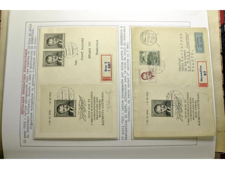  1918/86, ungebrauchte und gestempelte Sammlung mit lokalen Revolutionsausgaben, VZOREC auf Hradschin, Portoprovisiorien, Pro