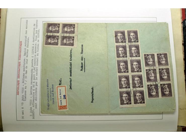  1918/86, ungebrauchte und gestempelte Sammlung mit lokalen Revolutionsausgaben, VZOREC auf Hradschin, Portoprovisiorien, Pro