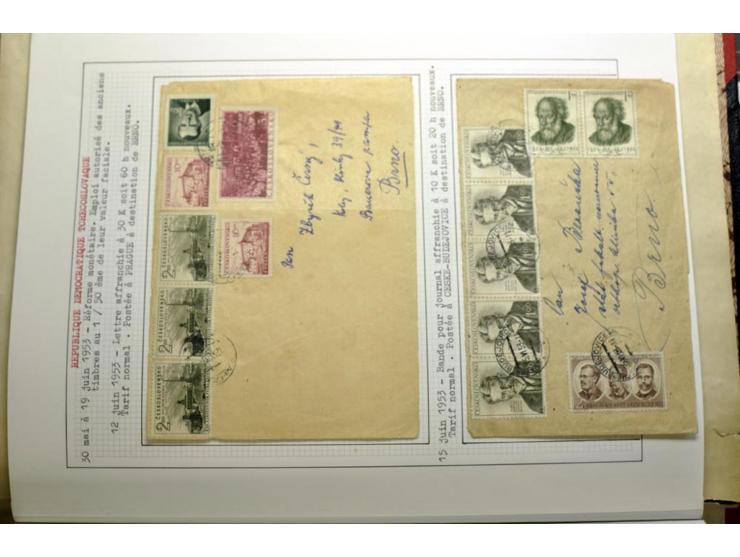  1918/86, ungebrauchte und gestempelte Sammlung mit lokalen Revolutionsausgaben, VZOREC auf Hradschin, Portoprovisiorien, Pro