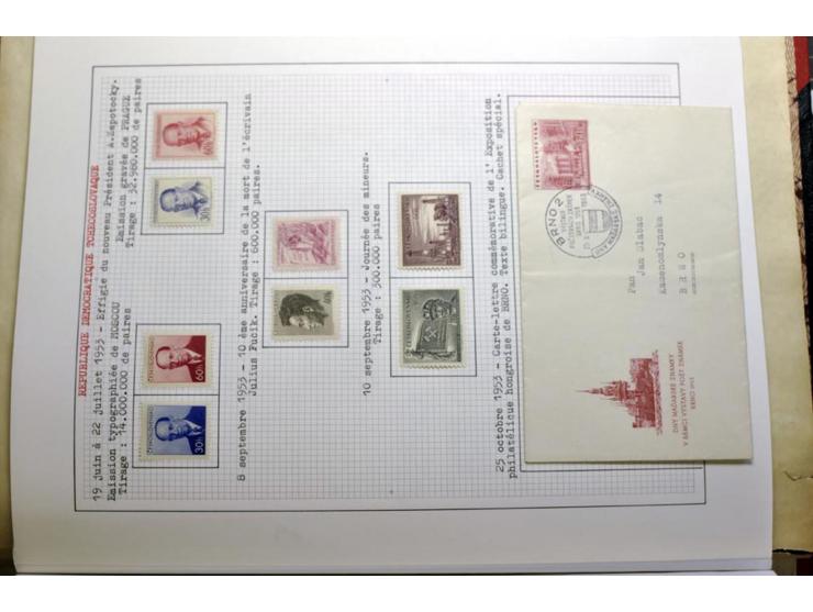  1918/86, ungebrauchte und gestempelte Sammlung mit lokalen Revolutionsausgaben, VZOREC auf Hradschin, Portoprovisiorien, Pro
