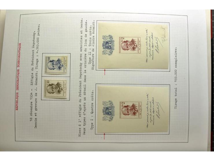  1918/86, ungebrauchte und gestempelte Sammlung mit lokalen Revolutionsausgaben, VZOREC auf Hradschin, Portoprovisiorien, Pro