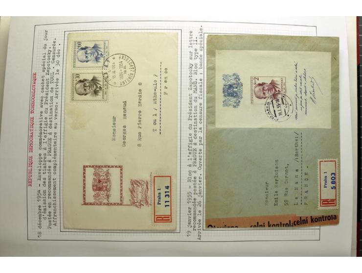  1918/86, ungebrauchte und gestempelte Sammlung mit lokalen Revolutionsausgaben, VZOREC auf Hradschin, Portoprovisiorien, Pro