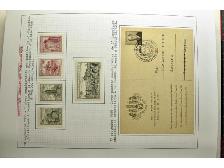  1918/86, ungebrauchte und gestempelte Sammlung mit lokalen Revolutionsausgaben, VZOREC auf Hradschin, Portoprovisiorien, Pro