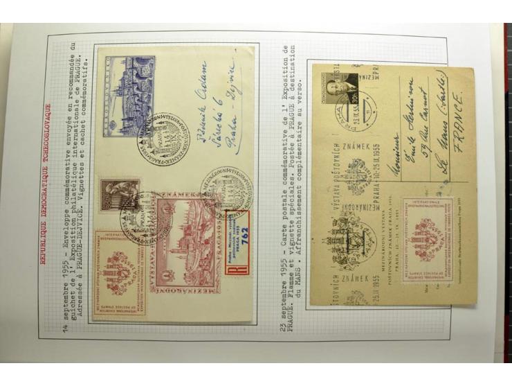  1918/86, ungebrauchte und gestempelte Sammlung mit lokalen Revolutionsausgaben, VZOREC auf Hradschin, Portoprovisiorien, Pro