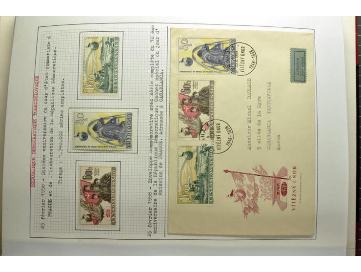  1918/86, ungebrauchte und gestempelte Sammlung mit lokalen Revolutionsausgaben, VZOREC auf Hradschin, Portoprovisiorien, Pro