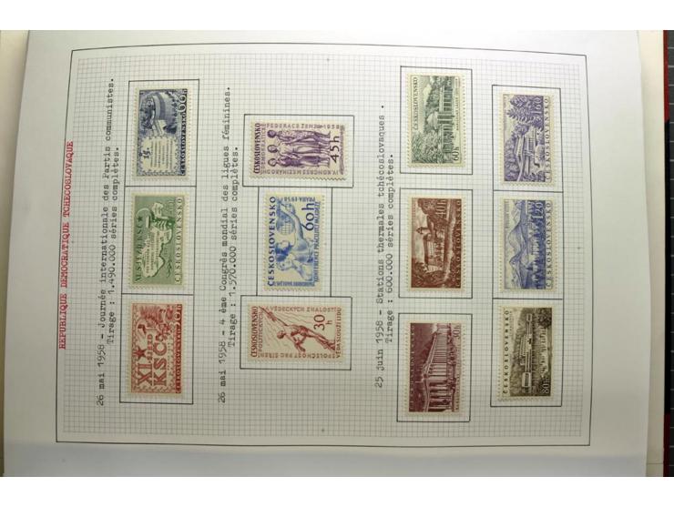  1918/86, ungebrauchte und gestempelte Sammlung mit lokalen Revolutionsausgaben, VZOREC auf Hradschin, Portoprovisiorien, Pro