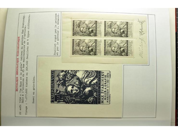  1918/86, ungebrauchte und gestempelte Sammlung mit lokalen Revolutionsausgaben, VZOREC auf Hradschin, Portoprovisiorien, Pro
