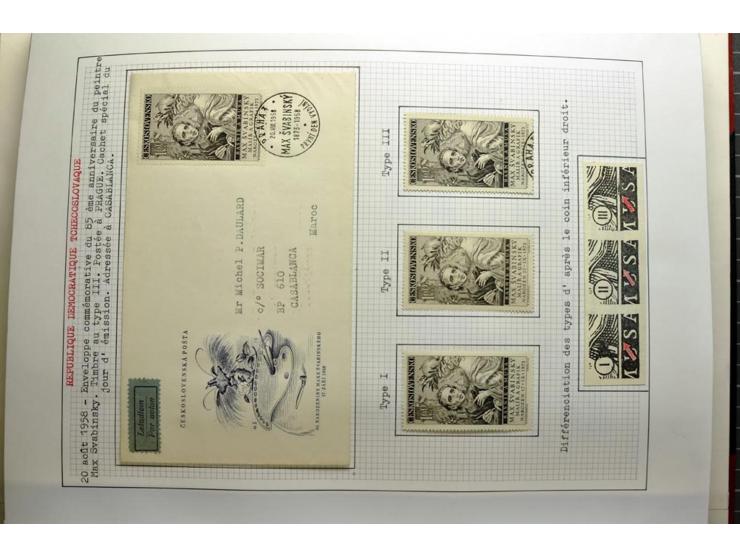  1918/86, ungebrauchte und gestempelte Sammlung mit lokalen Revolutionsausgaben, VZOREC auf Hradschin, Portoprovisiorien, Pro