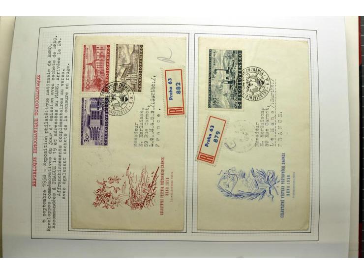  1918/86, ungebrauchte und gestempelte Sammlung mit lokalen Revolutionsausgaben, VZOREC auf Hradschin, Portoprovisiorien, Pro
