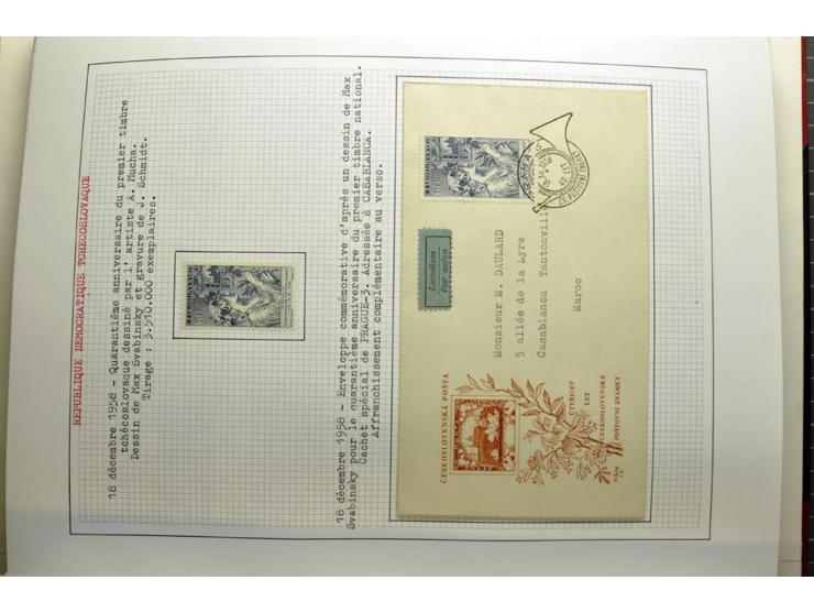  1918/86, ungebrauchte und gestempelte Sammlung mit lokalen Revolutionsausgaben, VZOREC auf Hradschin, Portoprovisiorien, Pro