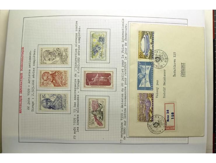  1918/86, ungebrauchte und gestempelte Sammlung mit lokalen Revolutionsausgaben, VZOREC auf Hradschin, Portoprovisiorien, Pro