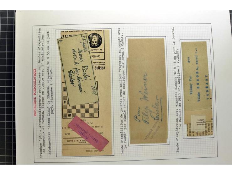  1918/86, ungebrauchte und gestempelte Sammlung mit lokalen Revolutionsausgaben, VZOREC auf Hradschin, Portoprovisiorien, Pro