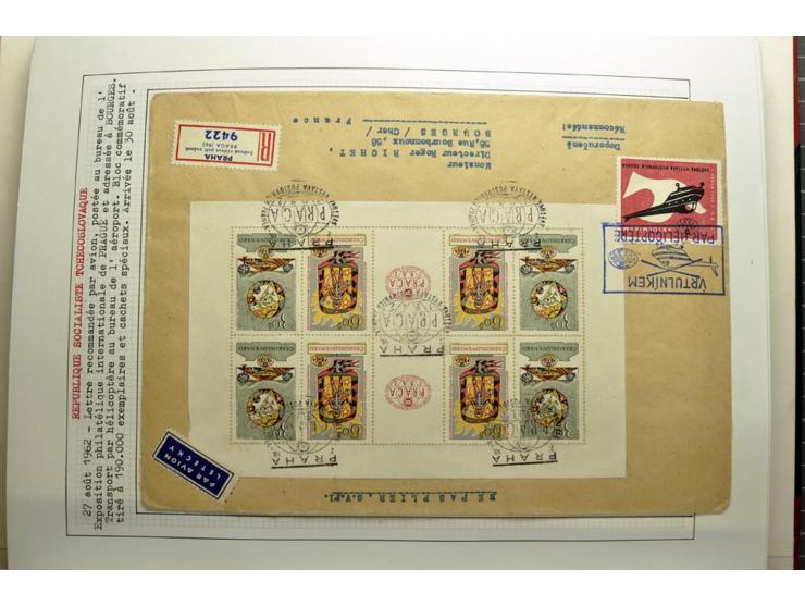  1918/86, ungebrauchte und gestempelte Sammlung mit lokalen Revolutionsausgaben, VZOREC auf Hradschin, Portoprovisiorien, Pro