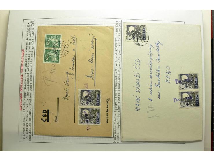  1918/86, ungebrauchte und gestempelte Sammlung mit lokalen Revolutionsausgaben, VZOREC auf Hradschin, Portoprovisiorien, Pro
