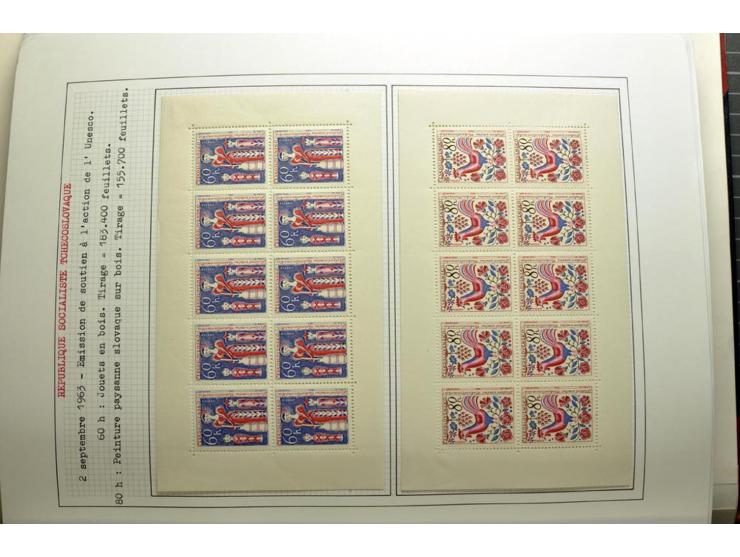  1918/86, ungebrauchte und gestempelte Sammlung mit lokalen Revolutionsausgaben, VZOREC auf Hradschin, Portoprovisiorien, Pro