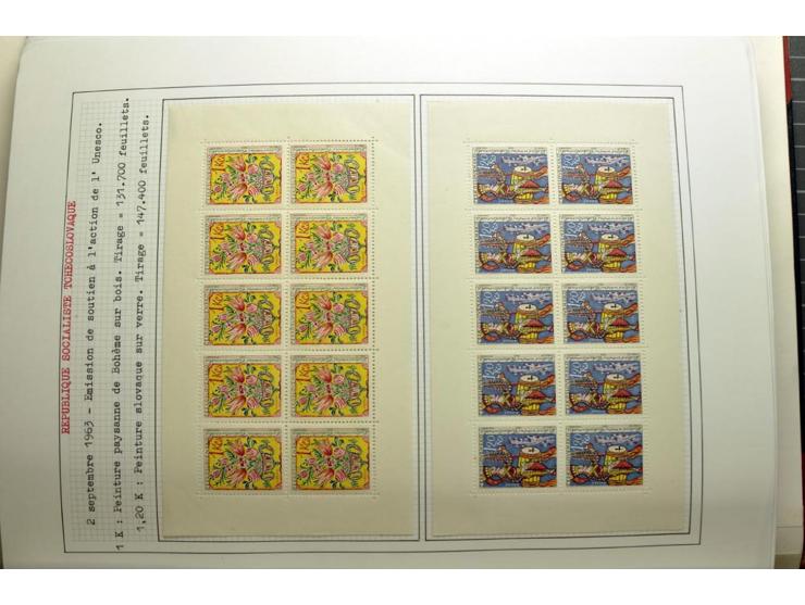  1918/86, ungebrauchte und gestempelte Sammlung mit lokalen Revolutionsausgaben, VZOREC auf Hradschin, Portoprovisiorien, Pro