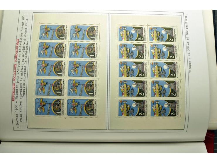  1918/86, ungebrauchte und gestempelte Sammlung mit lokalen Revolutionsausgaben, VZOREC auf Hradschin, Portoprovisiorien, Pro