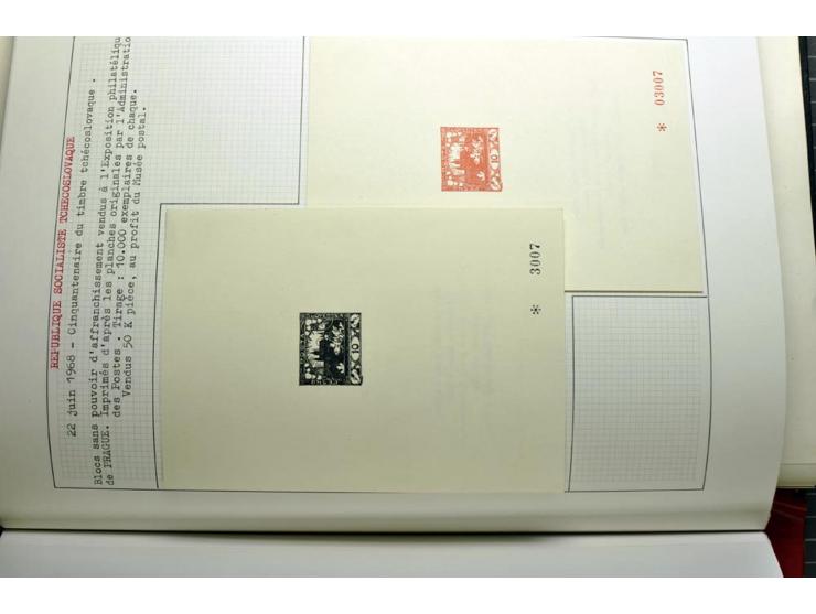  1918/86, ungebrauchte und gestempelte Sammlung mit lokalen Revolutionsausgaben, VZOREC auf Hradschin, Portoprovisiorien, Pro