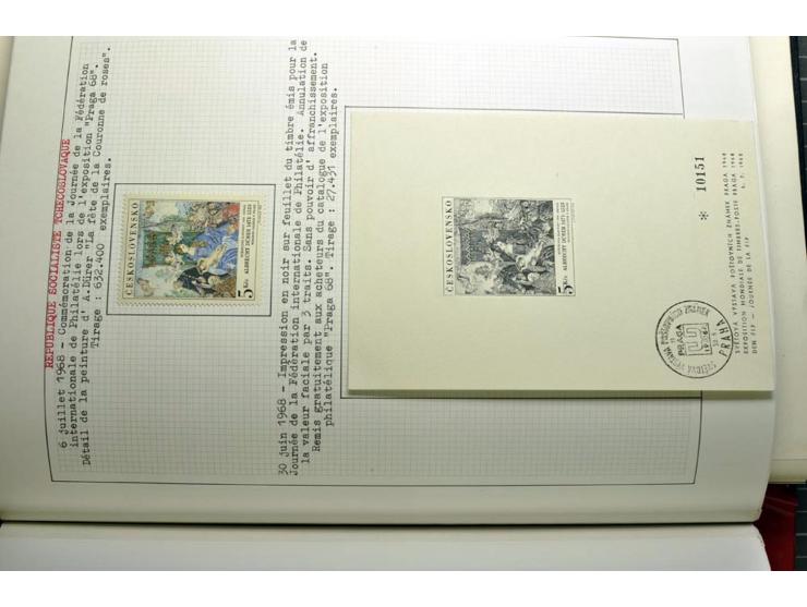  1918/86, ungebrauchte und gestempelte Sammlung mit lokalen Revolutionsausgaben, VZOREC auf Hradschin, Portoprovisiorien, Pro