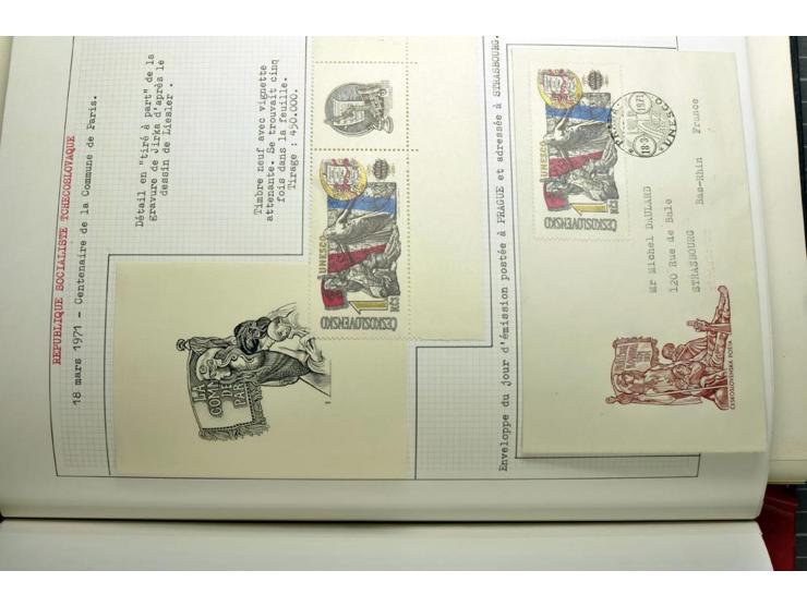  1918/86, ungebrauchte und gestempelte Sammlung mit lokalen Revolutionsausgaben, VZOREC auf Hradschin, Portoprovisiorien, Pro