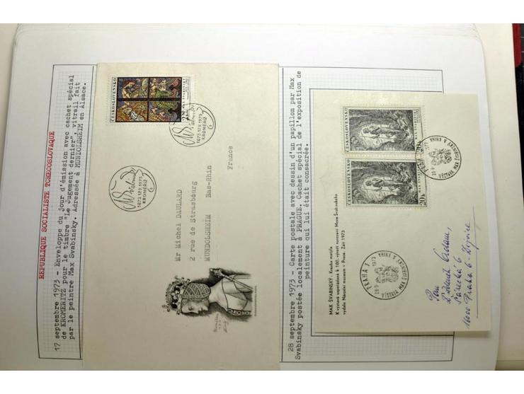  1918/86, ungebrauchte und gestempelte Sammlung mit lokalen Revolutionsausgaben, VZOREC auf Hradschin, Portoprovisiorien, Pro