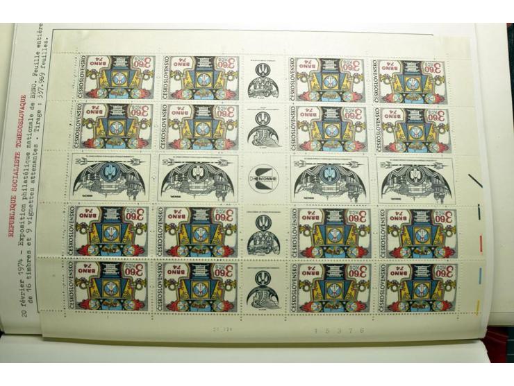  1918/86, ungebrauchte und gestempelte Sammlung mit lokalen Revolutionsausgaben, VZOREC auf Hradschin, Portoprovisiorien, Pro