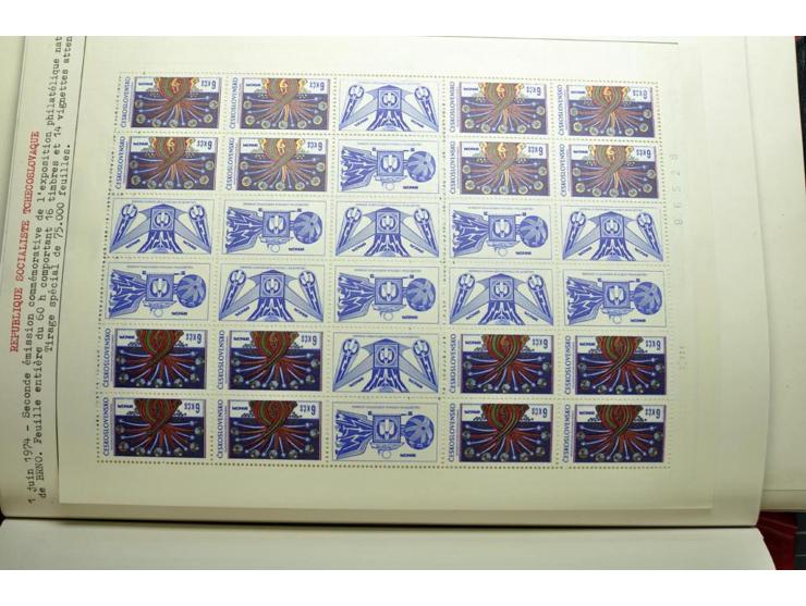 1918/86, ungebrauchte und gestempelte Sammlung mit lokalen Revolutionsausgaben, VZOREC auf Hradschin, Portoprovisiorien, Pro