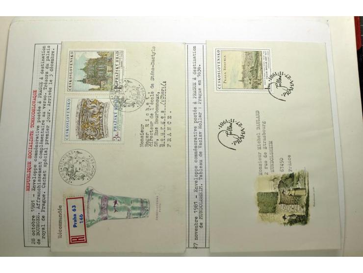  1918/86, ungebrauchte und gestempelte Sammlung mit lokalen Revolutionsausgaben, VZOREC auf Hradschin, Portoprovisiorien, Pro