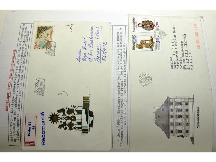  1918/86, ungebrauchte und gestempelte Sammlung mit lokalen Revolutionsausgaben, VZOREC auf Hradschin, Portoprovisiorien, Pro