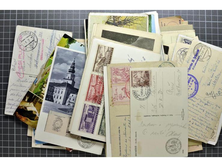  1918/86, ungebrauchte und gestempelte Sammlung mit lokalen Revolutionsausgaben, VZOREC auf Hradschin, Portoprovisiorien, Pro