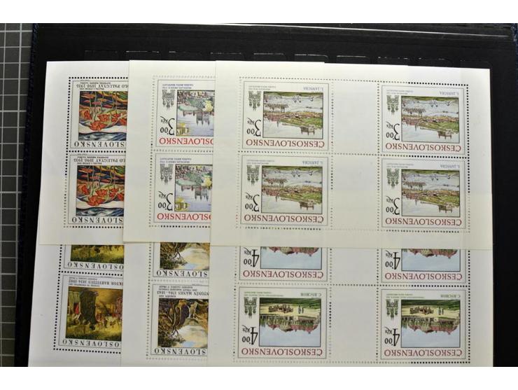  1918/86, ungebrauchte und gestempelte Sammlung mit lokalen Revolutionsausgaben, VZOREC auf Hradschin, Portoprovisiorien, Pro