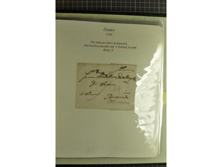 1577/1872, zweibändige Spezialsammlung, beginnend mit kpl. Brief 1577 von Simon Forgacs 'Capitanus Supremus" von Ungarn an de