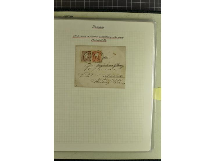 1577/1872, zweibändige Spezialsammlung, beginnend mit kpl. Brief 1577 von Simon Forgacs 'Capitanus Supremus" von Ungarn an de