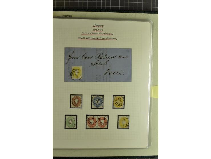 1577/1872, zweibändige Spezialsammlung, beginnend mit kpl. Brief 1577 von Simon Forgacs 'Capitanus Supremus" von Ungarn an de