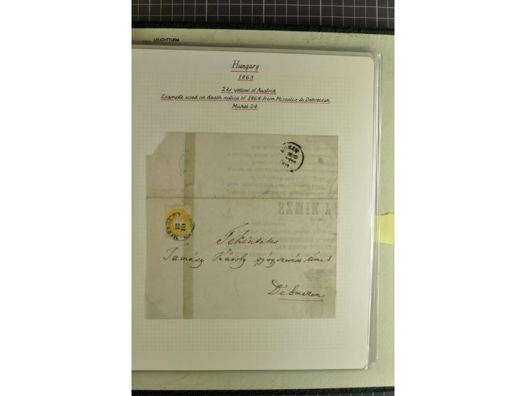 1577/1872, zweibändige Spezialsammlung, beginnend mit kpl. Brief 1577 von Simon Forgacs 'Capitanus Supremus" von Ungarn an de