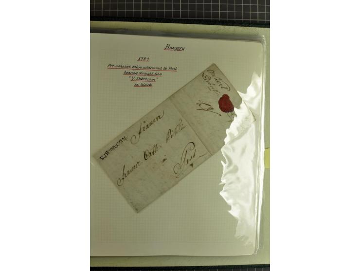 1577/1872, zweibändige Spezialsammlung, beginnend mit kpl. Brief 1577 von Simon Forgacs 'Capitanus Supremus" von Ungarn an de
