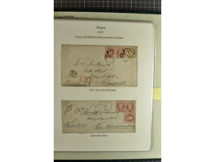 1577/1872, zweibändige Spezialsammlung, beginnend mit kpl. Brief 1577 von Simon Forgacs 'Capitanus Supremus" von Ungarn an de