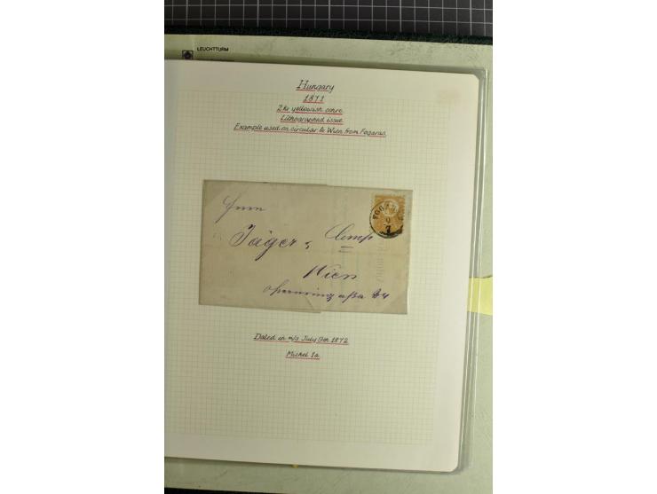 1577/1872, zweibändige Spezialsammlung, beginnend mit kpl. Brief 1577 von Simon Forgacs 'Capitanus Supremus" von Ungarn an de