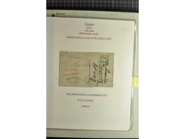 1577/1872, zweibändige Spezialsammlung, beginnend mit kpl. Brief 1577 von Simon Forgacs 'Capitanus Supremus" von Ungarn an de