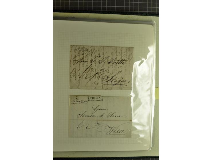 1577/1872, zweibändige Spezialsammlung, beginnend mit kpl. Brief 1577 von Simon Forgacs 'Capitanus Supremus" von Ungarn an de