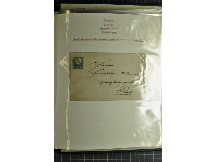 1577/1872, zweibändige Spezialsammlung, beginnend mit kpl. Brief 1577 von Simon Forgacs 'Capitanus Supremus" von Ungarn an de