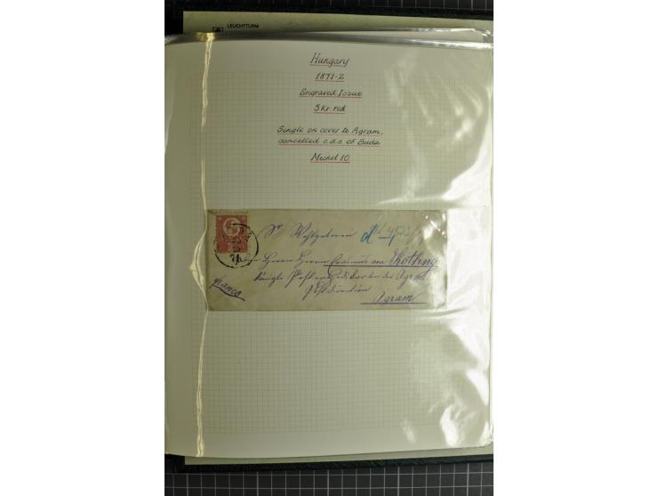 1577/1872, zweibändige Spezialsammlung, beginnend mit kpl. Brief 1577 von Simon Forgacs 'Capitanus Supremus" von Ungarn an de